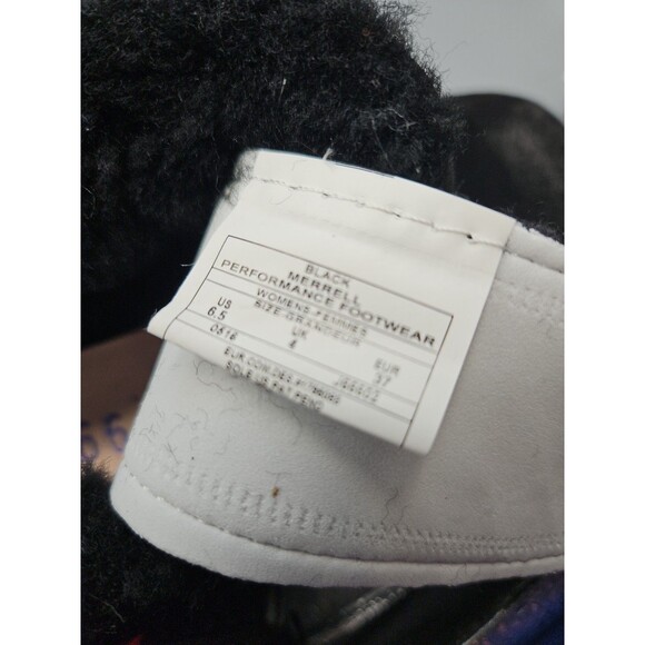 Merrell Slip-On Womens 6.5 Black Encore Ice Mule Suede Shearling Style J005130 - Picture 11 of 11